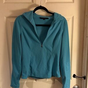 Express Teal Women's Quarter-Zip Hoodie